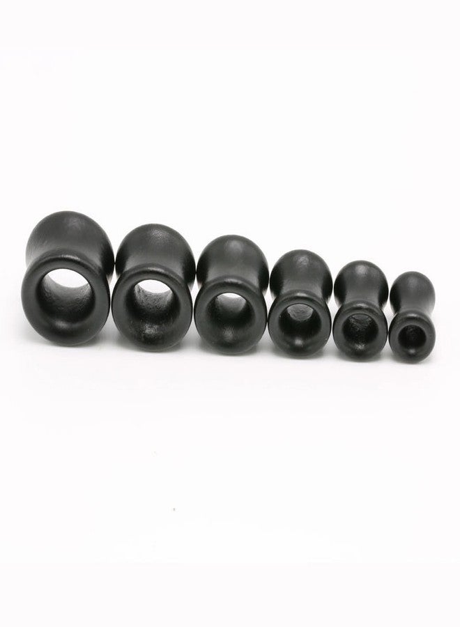 Decentraland 6 Pairs Wood Ear Gauges Vintage Wooden Ring Body Piercings Gauge Ear Plugs Tunnels 3/4"(20mm) - Image 5